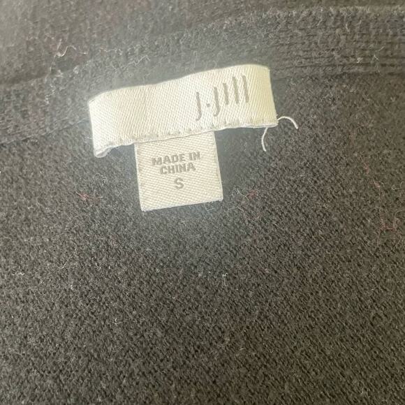 J Jill Women Top S Black Basic Long Sleeve Tunic Long Line Capsule Workwear - Picture 2 of 10